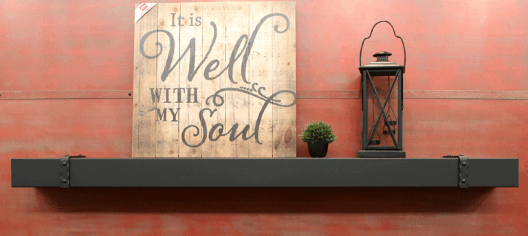 Steel Mantel Shelves
